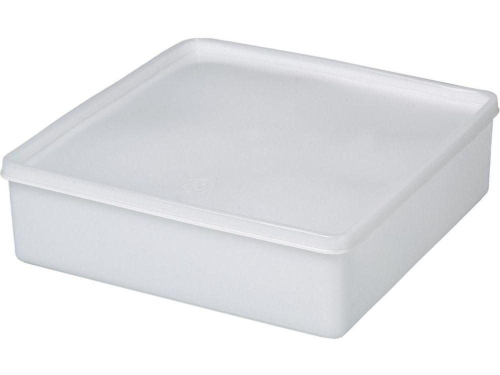 Bürkle All-Purpose Can Square, 2000 ml, Suitable for Freezing, 208x208x64 mm, PE Transparent