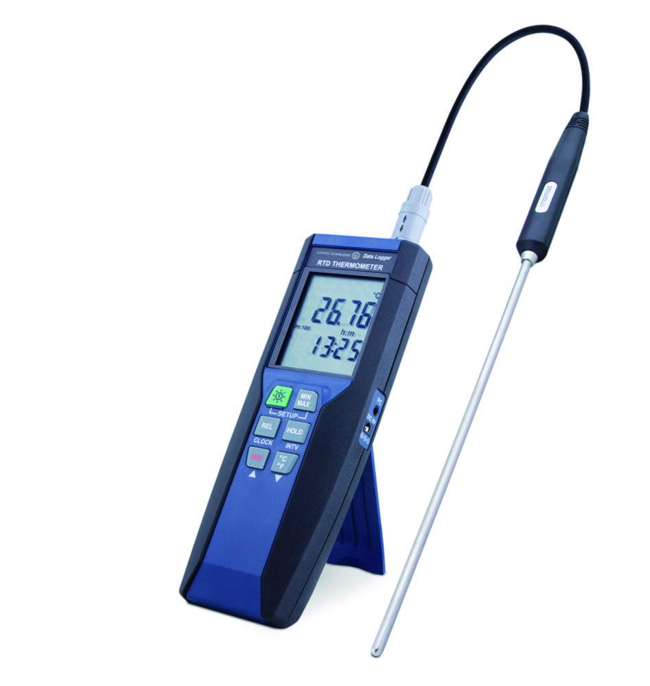Ludwig Schneider Precision Hand-Held Measuring Instrument with Pt100 Data Logger Function, Type 13760, Measuring Range -100 to +400°C, Resolution 0.01°C