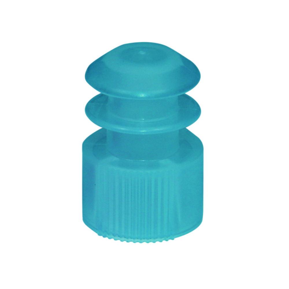 Fins stoppers, blue 16 mm, LDPE, pack of 1000