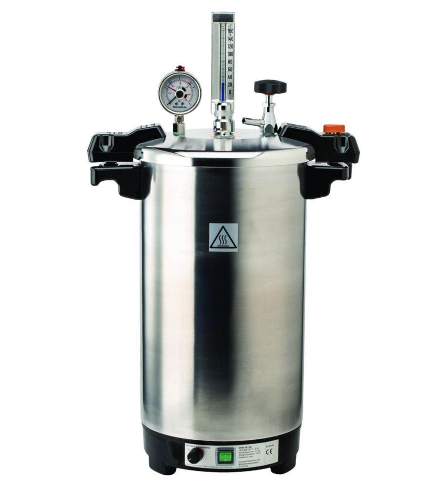 CertoClav CV-EL 18L GS Table Autoclave with Valve, 11 Bar, 121°C