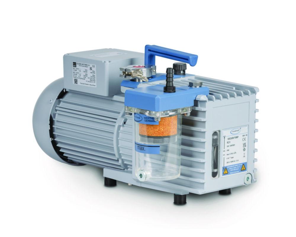 Vacuubrand Rotary Vane Pump RZ 6 Two-Stage, 230 V/50–60 Hz, with Oil Mist Filter FO, CEE Mains Cable
