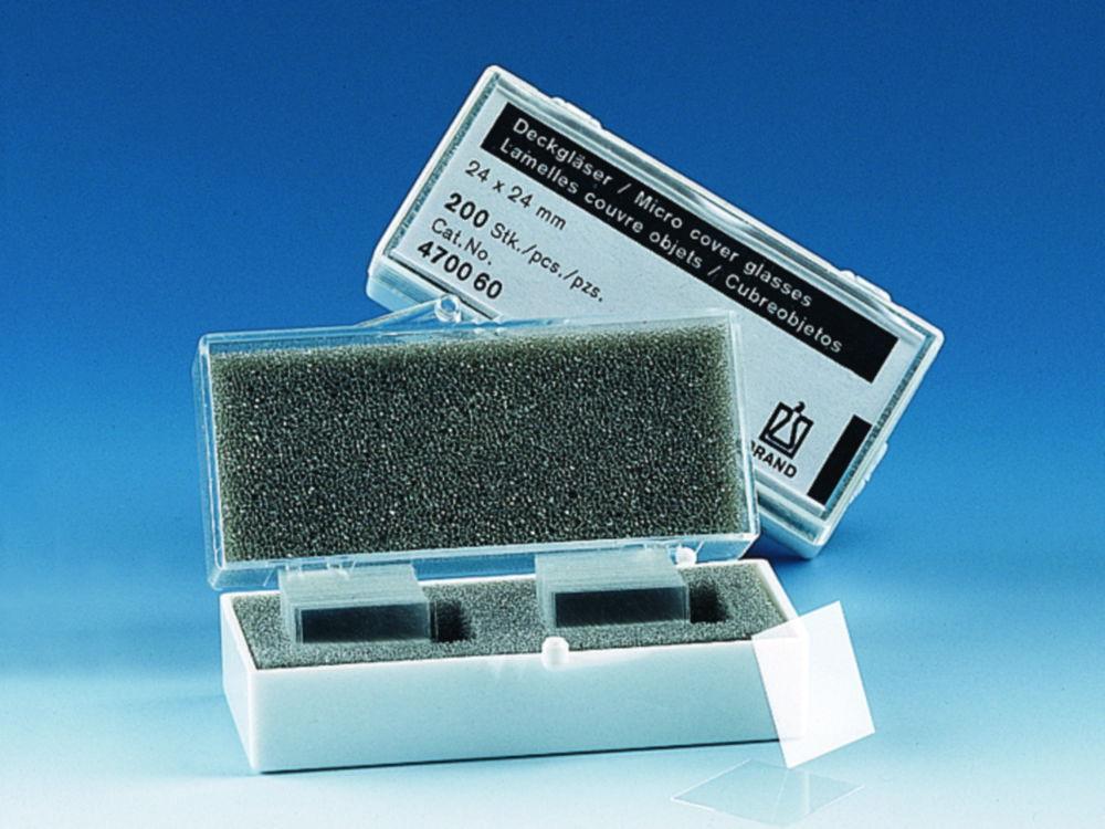 BRAND Cover Slips 20x20mm Thickness 1 Borosilicate Glass Pure White Pack of 2000

