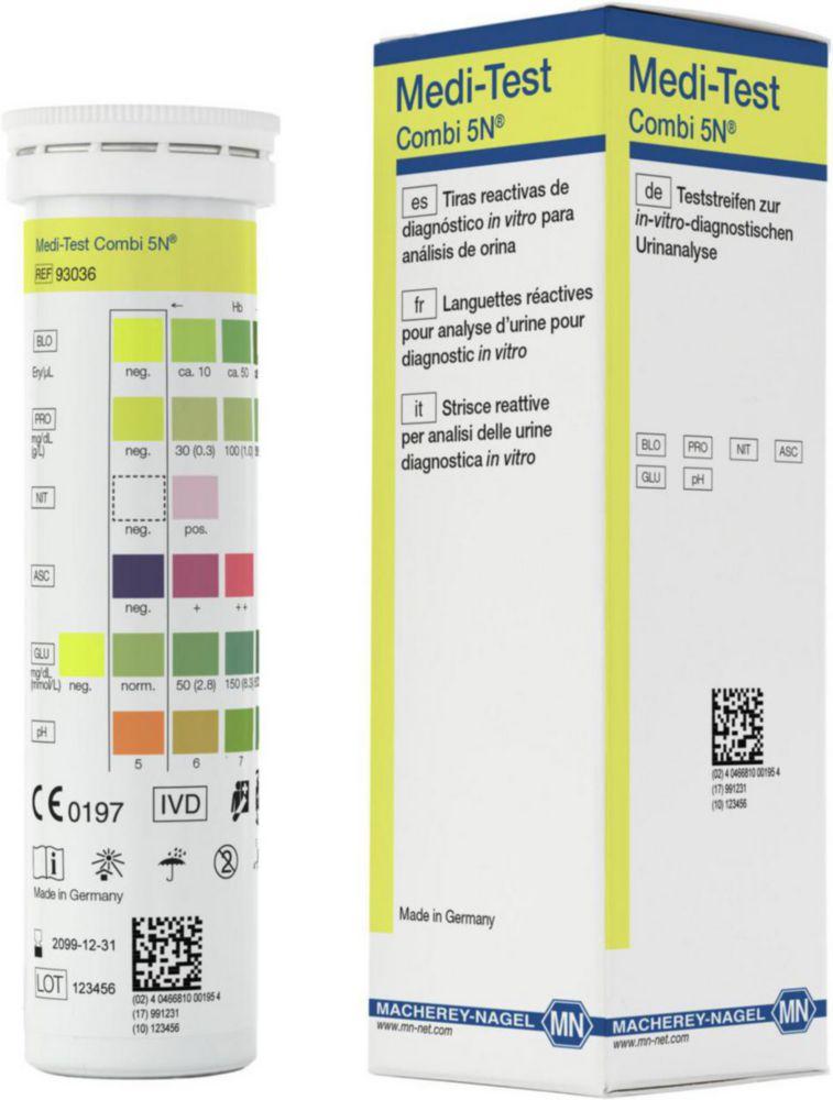 Macherey-Nagel MEDI-TEST Combi 5 N pack of 100 strips

