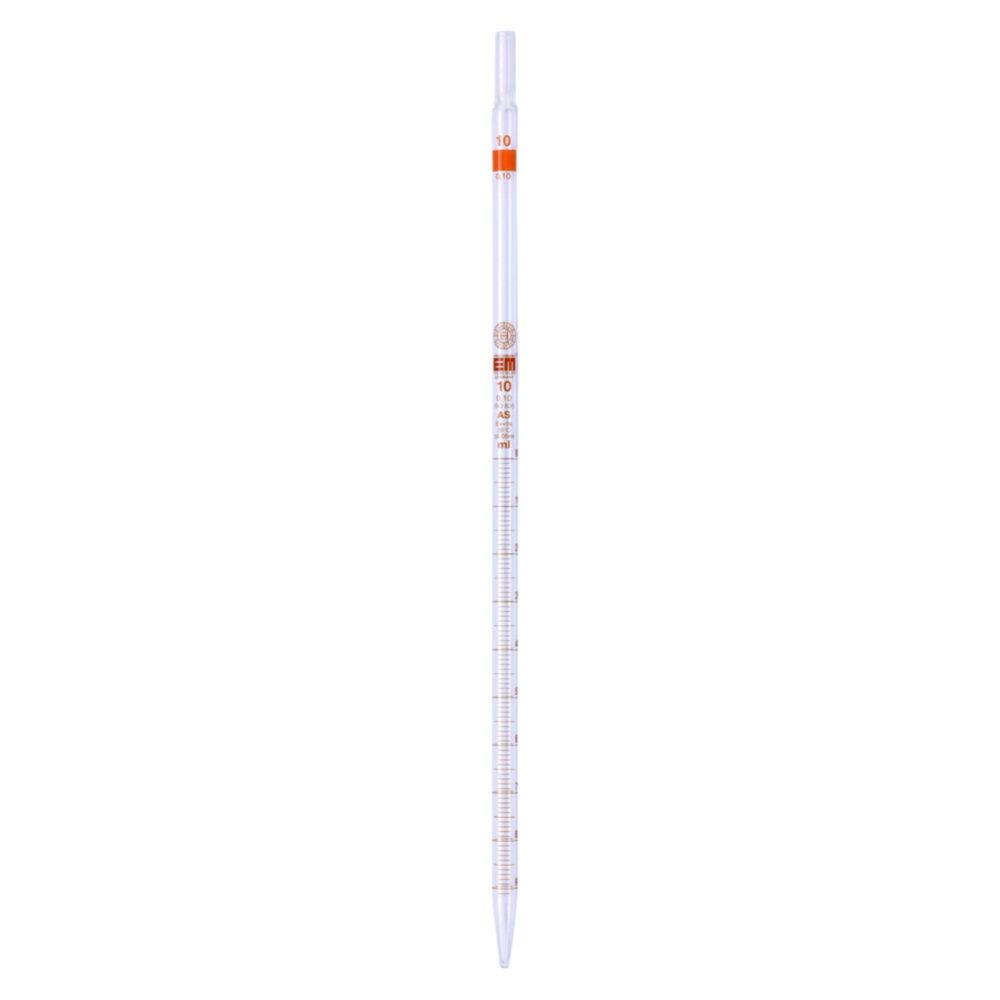Hirschmann Graduated Pipette 50:0.2 ml, 450 mm Length, Class AS, Amber Graduated