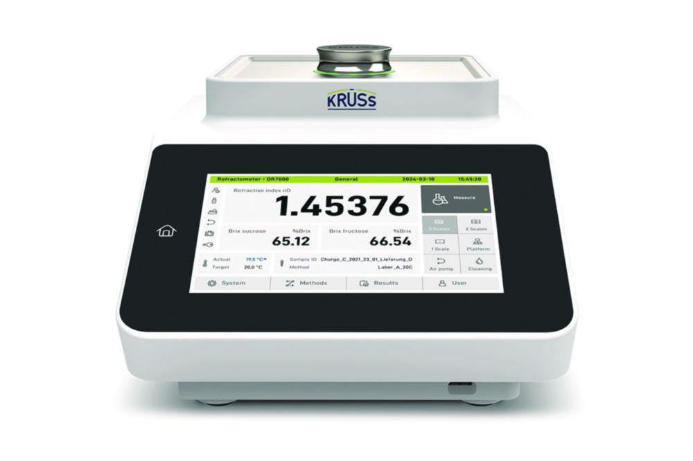 Kruss Digital Refractometer DR7300-P 1,30000-1,72000; 0-95&; +/-0,00002; +/-0,02% Brix without Audit Trail

