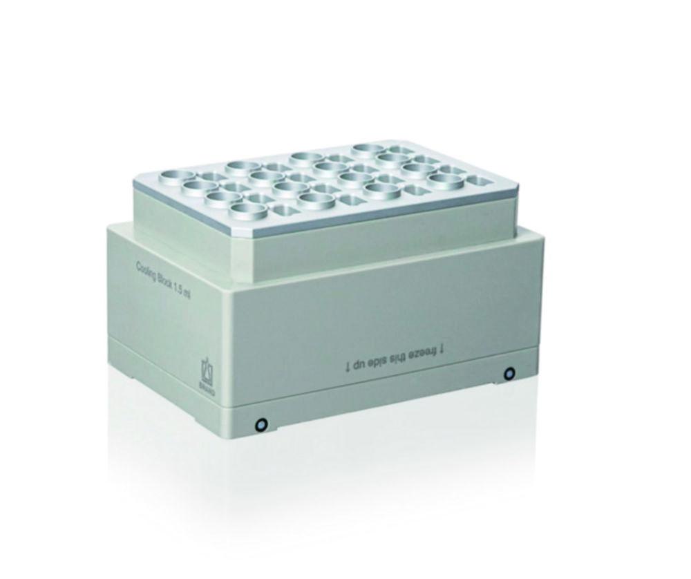 BRAND Cooling Block, Suitable for 1.5mL Micro Tubes, Passive Cooler, PP/Aluminium

