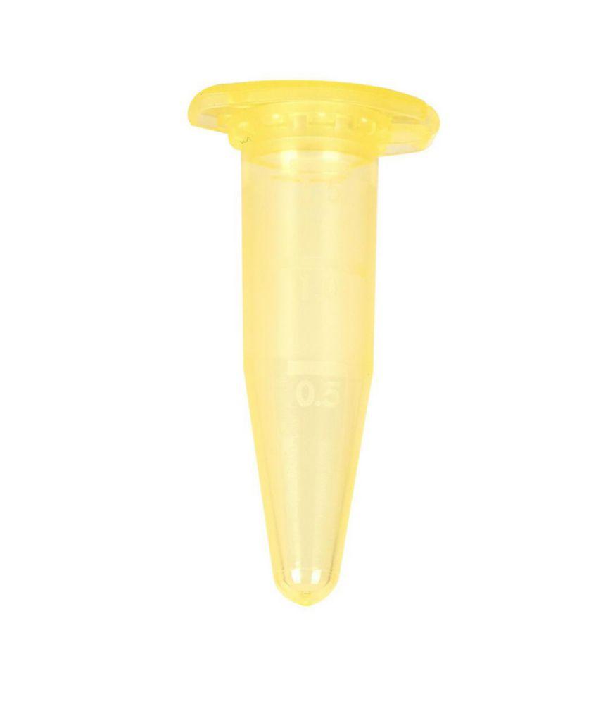 Ratiolab Microcentrifuge Tubes 1.5 ml, Yellow PP, with Lid, Pack of 1000

