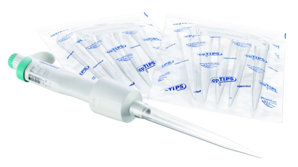 Eppendorf Research® plus Neo Pipette, Single-Channel, Variable 0.5–10 mL, Turquoise, Includes epT.I.P.S.®