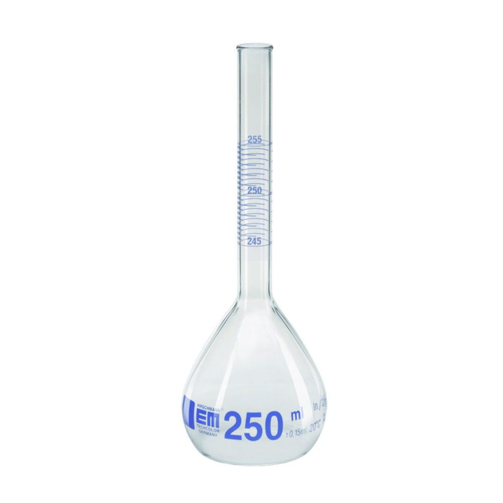 Hirschmann Volumetric Flask 750 ml, Subdiv. 1 ml DURAN, Prepacking Regulation