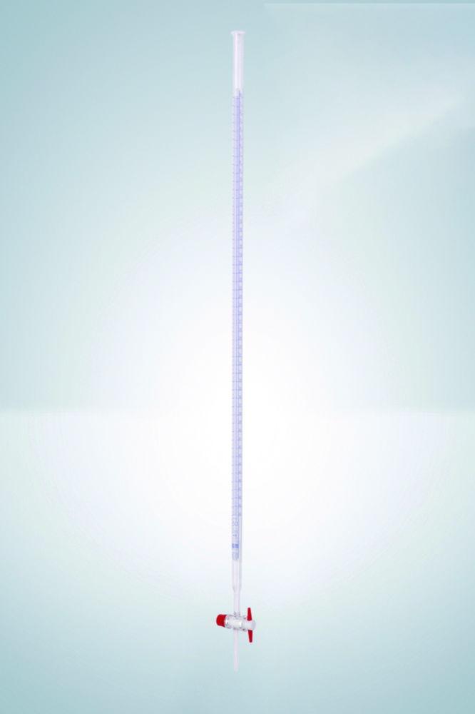 Hirschmann Burettes 25:0.05 ml, Blue Graduation Cl. A, DURAN Glass with PTFE Key