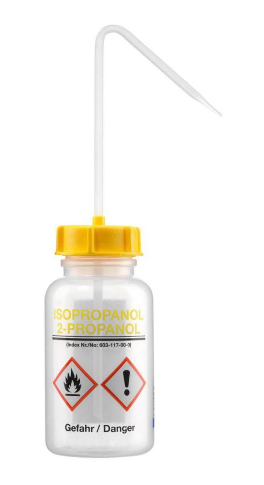 Kautex Textron Wide Mouth Wash Bottles LDPE Isopropanol 500 mL Yellow