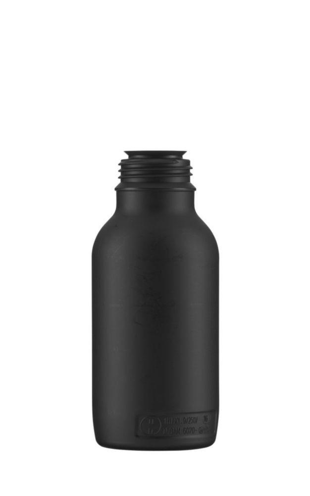 Kautex Textron UN Narrow Mouth Reagent Bottle 500 mL, Black HDPE, Without Closure