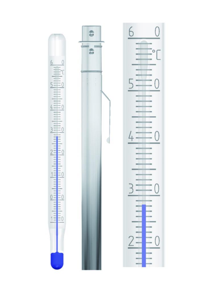 Amarell Pocket Thermometers, Nickel-Plated Case with Clip, Red Filling, Range -10° - +100°C: 1°C Accuracy