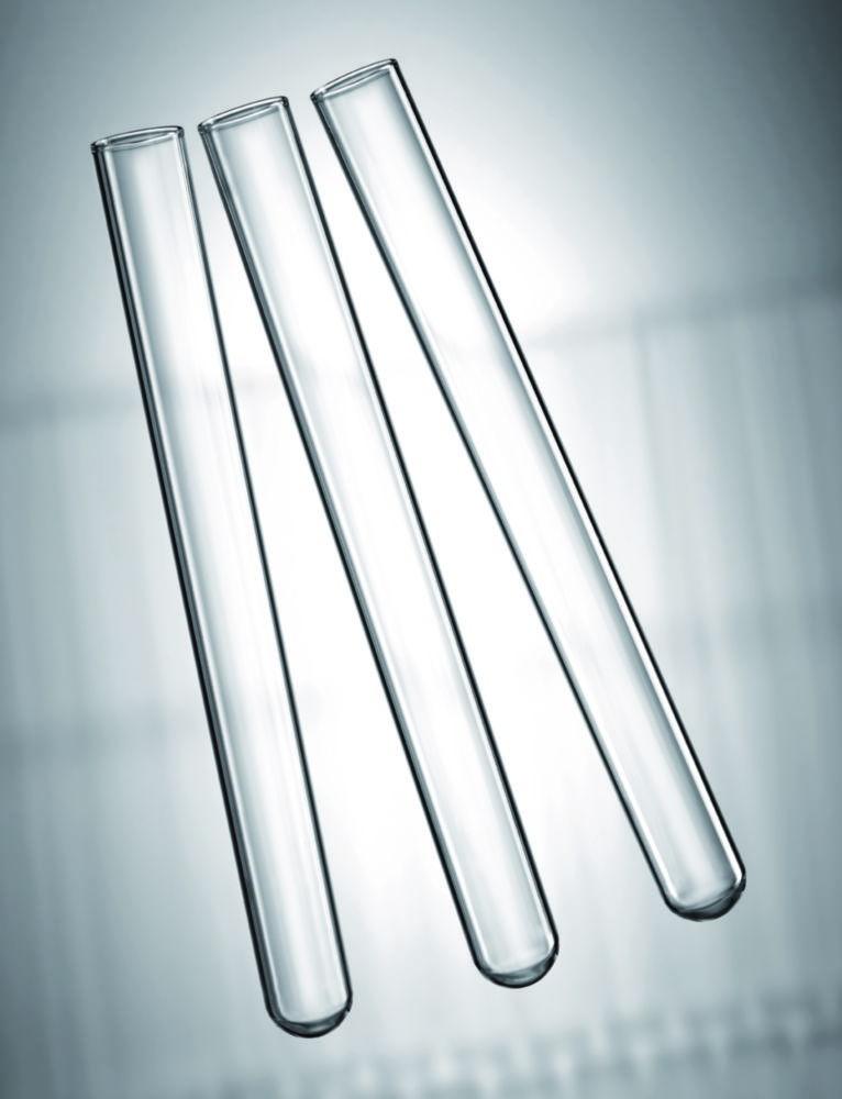 Scherf Test Tubes 150×25.00×0.6–0.7 mm Boro 5.1 Glass, With Rim, Round Bottom Pack of 50

