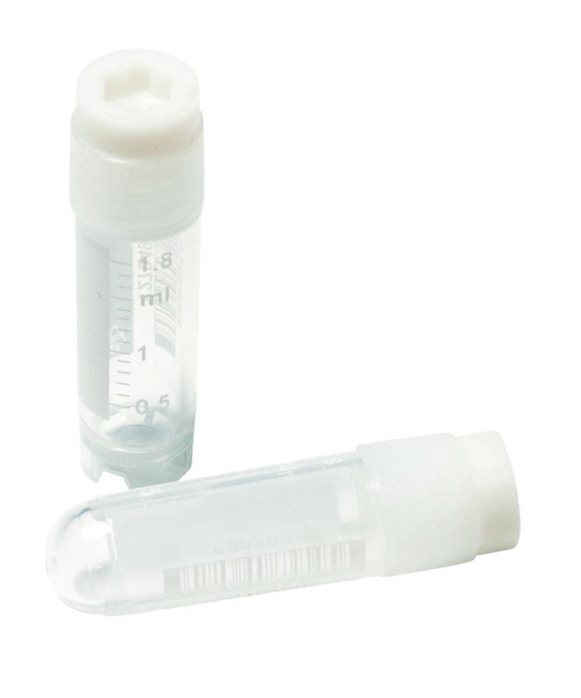 LLG Cryotubes 20 mL, PP Natural, External Thread with Stand Foot, Write Area, Sterile, 2 Bags of 50