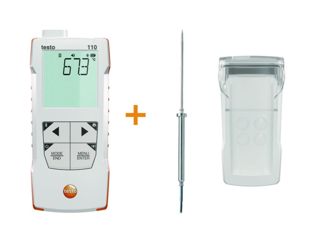 Testo 110 Temperature Measuring Unit Food Set with Stainless Steel Food Probe