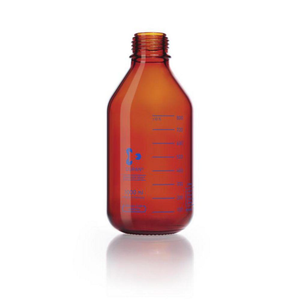 DWK Duran Laboratory Bottle, 1000 mL, Amber, Pressure Plus GL45, Pressure Resistant to -1/+1.5 Bar​