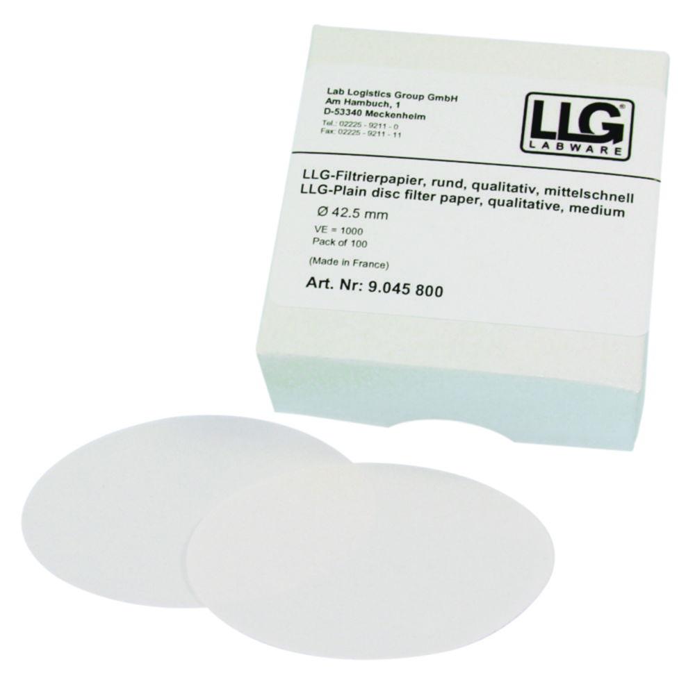 LLG Filter Circles, 90mm, Qualitative, Medium, Pack of 100