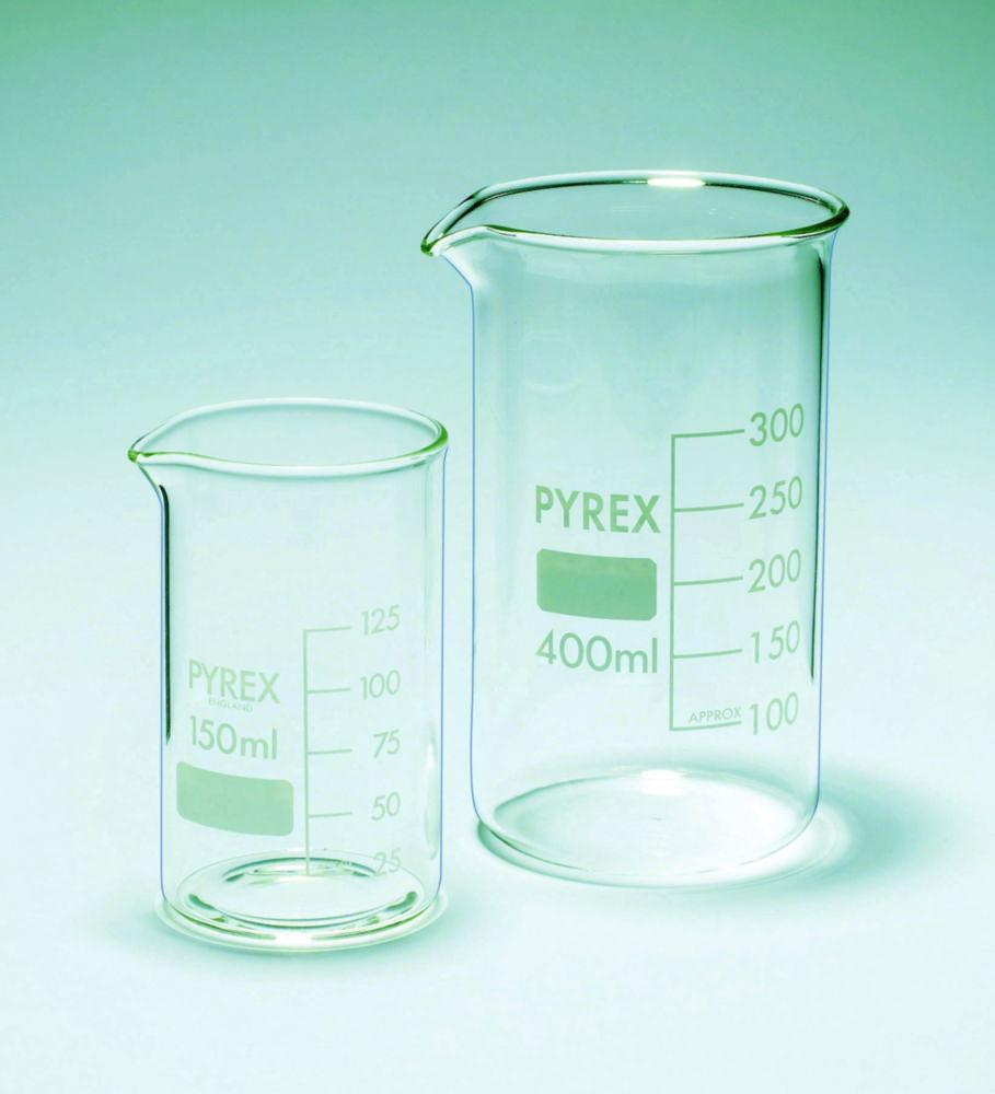 DWK Pyrex® 100 mL Tall‑Form Borosilicate Glass Beaker (Pack of 10)
