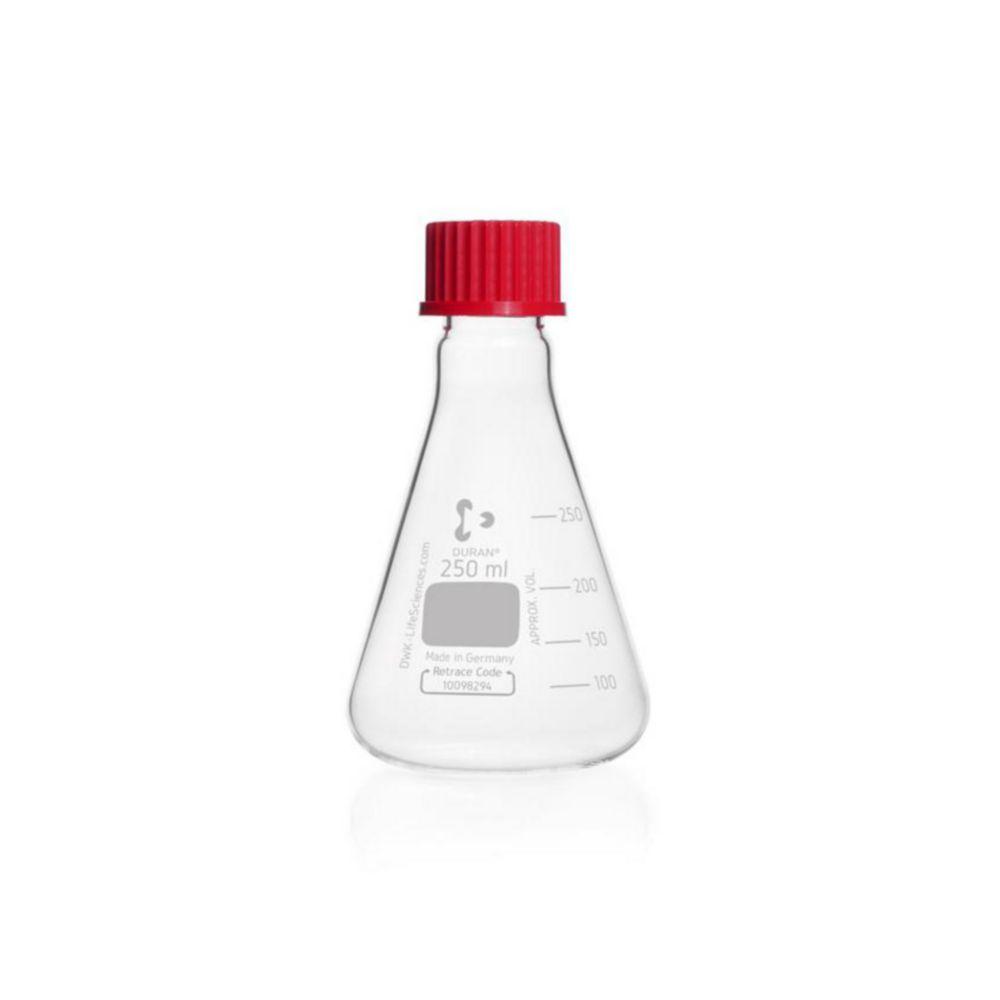 DWK Duran 250 mL Erlenmeyer Flask with Screw Cap