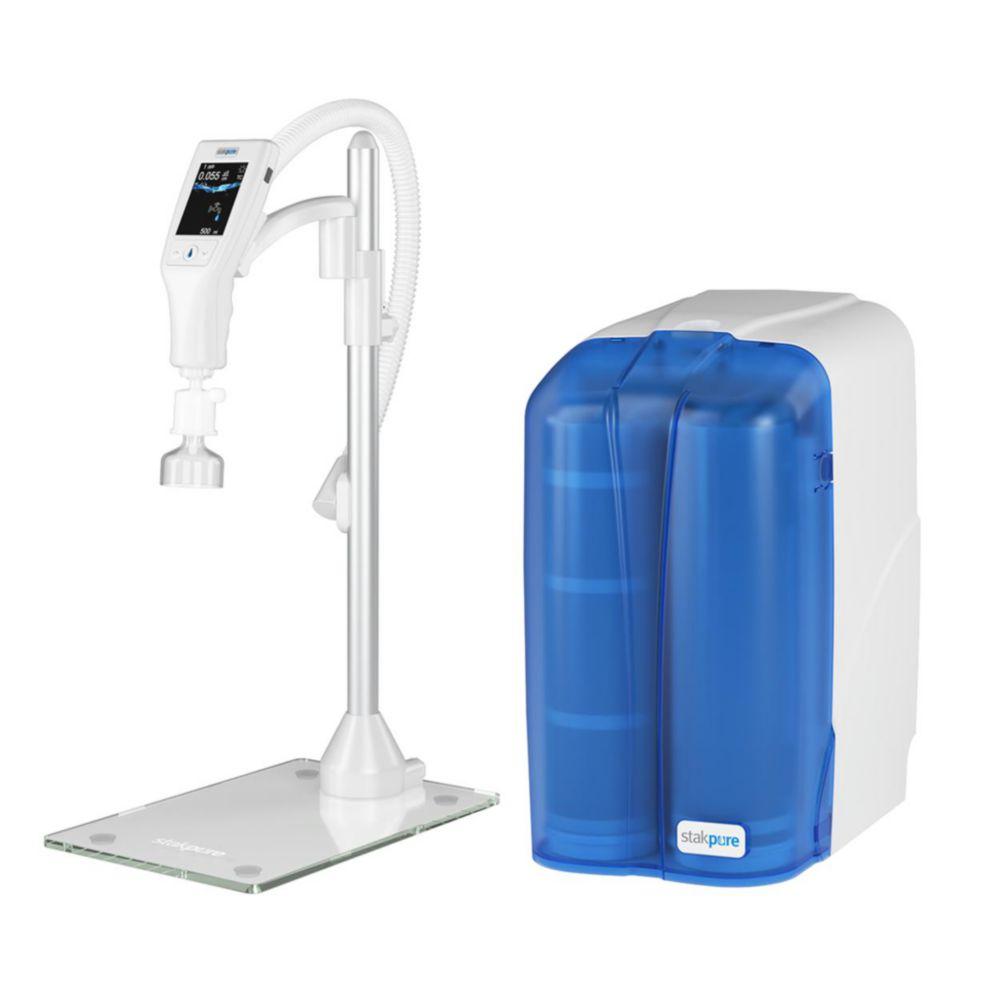 Pure Water System OmniaTap-T xs touch 8 UV-TOC with external dipenser for laboratory bench