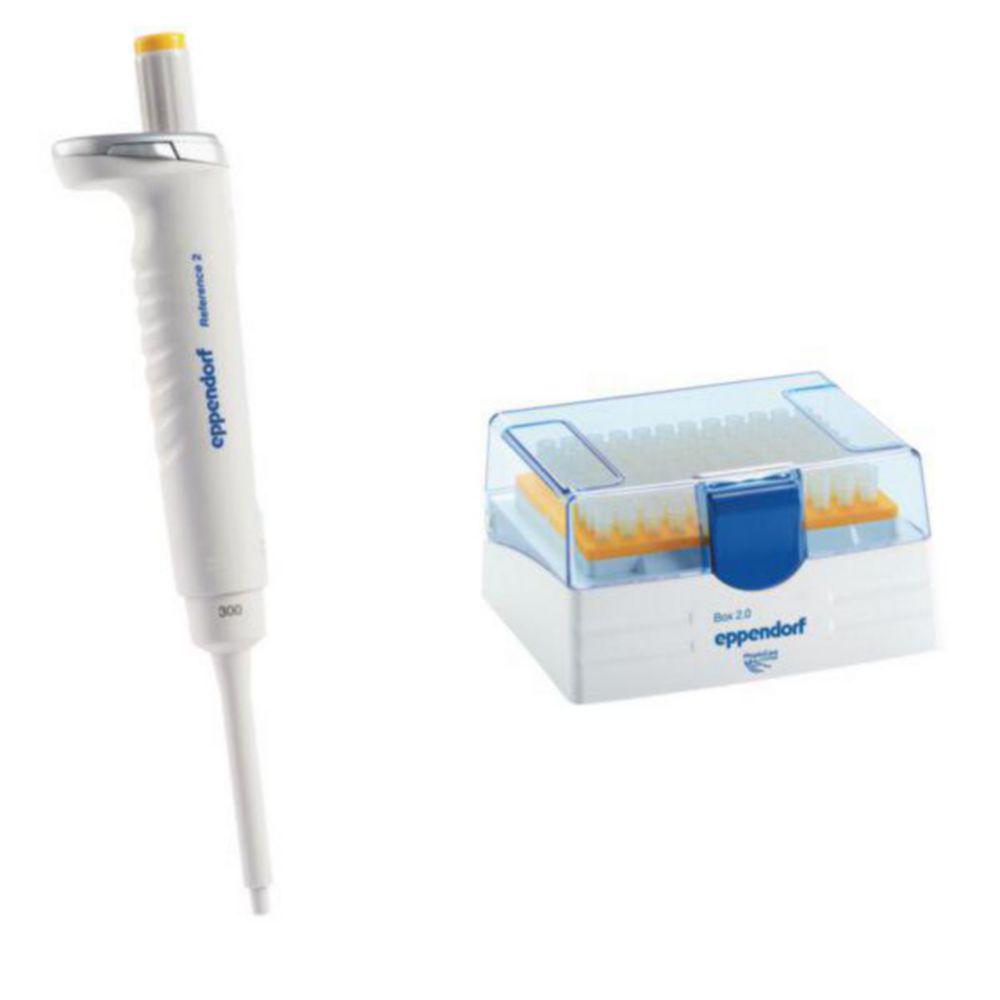 Eppendorf Reference 2 G Variable Single-Channel Pipette 30-300 µL, Orange, including Eppendorf Tips Box

