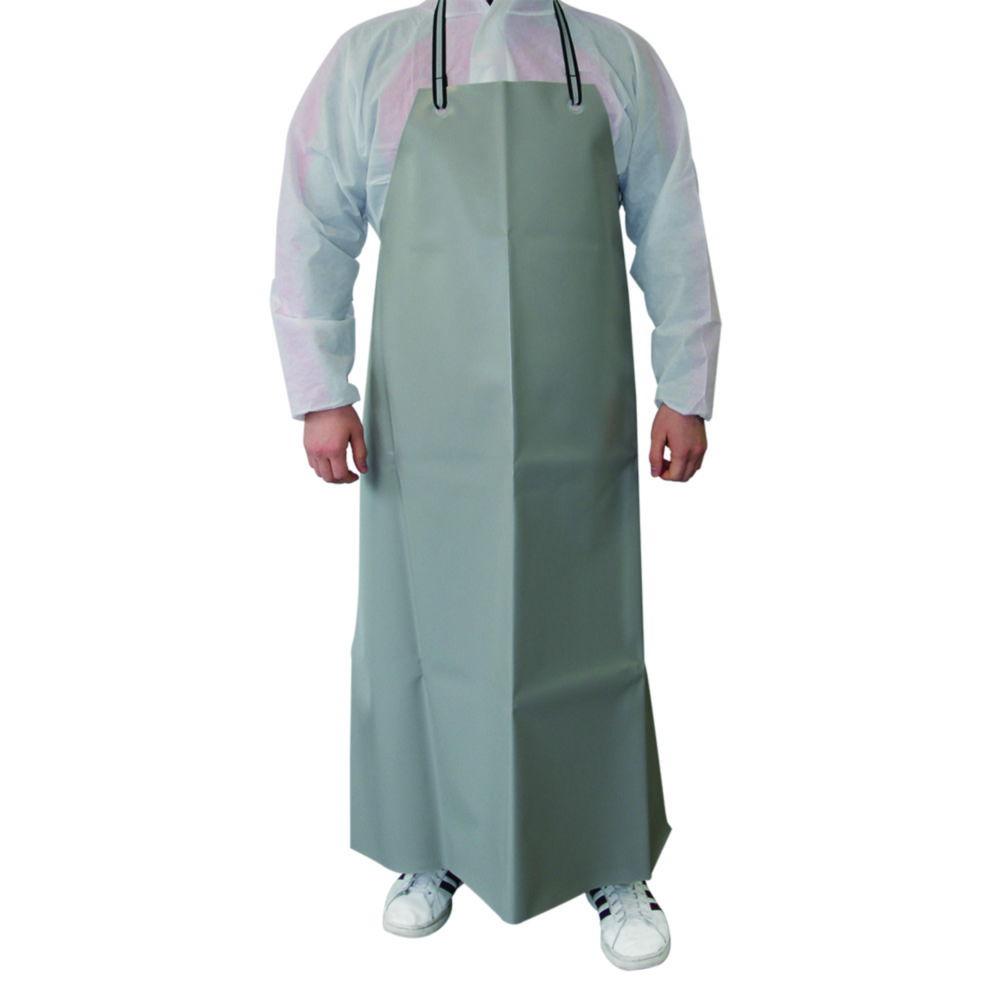 LLG Guttasyn Protective Apron MBR 5/5 Grey PVC, with PE Fabric, 0.5mm, Light Grey, 800/1000mm