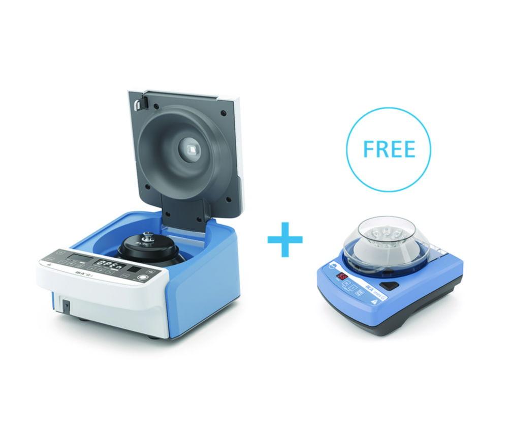 IKA Centrifuge Combo Solution Package EU IKA G-L Midi centrifuge (with 12 × 2 ml rotor) + IKA mini G Mini centrifuge EU power cable
