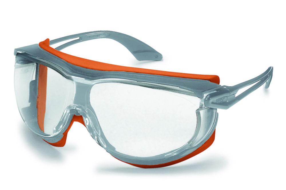 Uvex Protecting Lenses Skyguard 9175, Grey/Orange Frame, Colourless UV 2-1.2, Supravision HC-AF​


