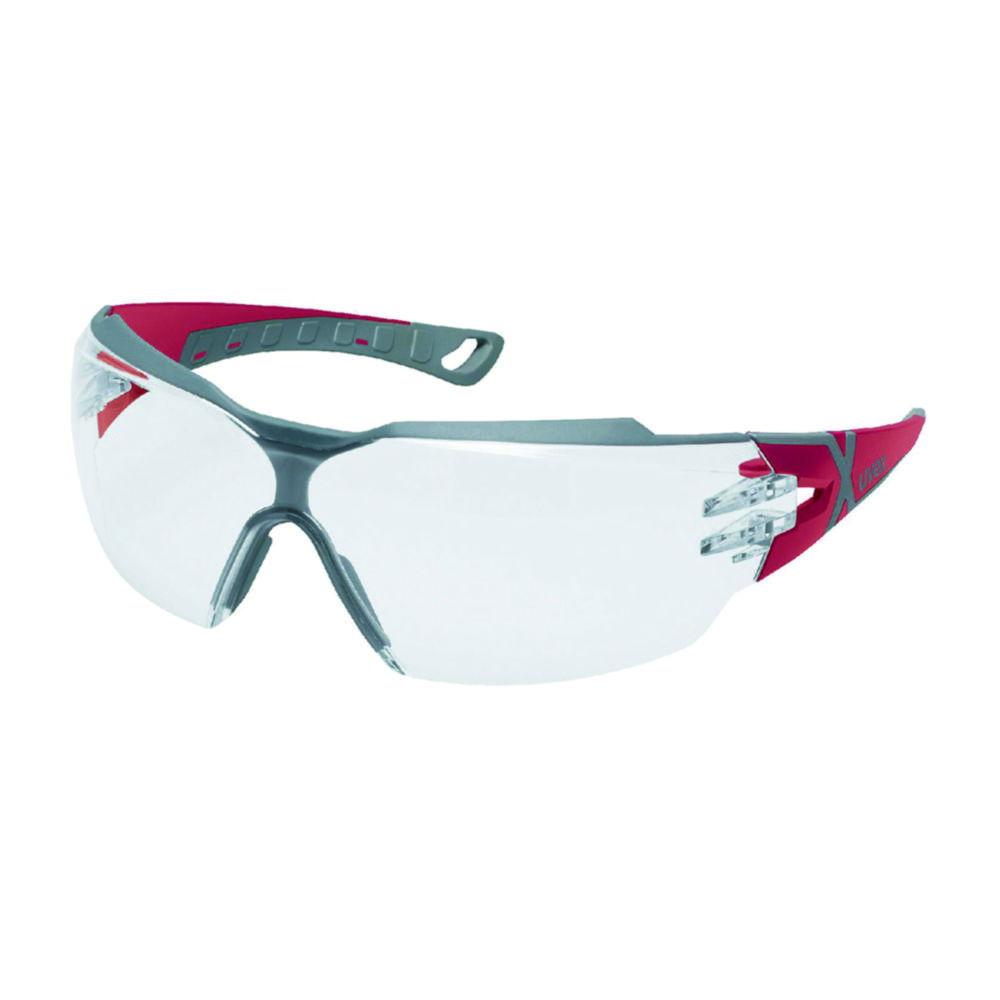 Uvex Protection Spectacles Pheos CX2 9198, Red/Grey, Lenses PC, Colourless, UV 400, 2C-12 W, 1 FTKN, CE, Supravision Excellence

