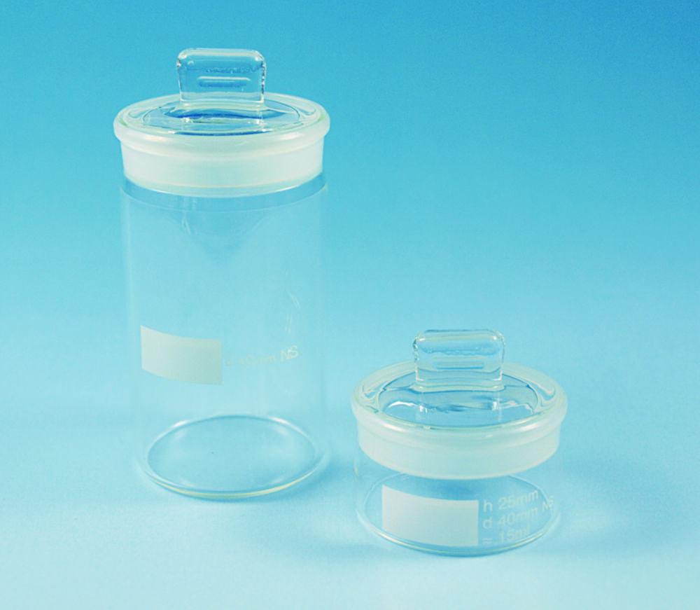 Lenz-Laborglas Weighing Bottles Duran Low Form Cap 6 mL (25x25 mm)