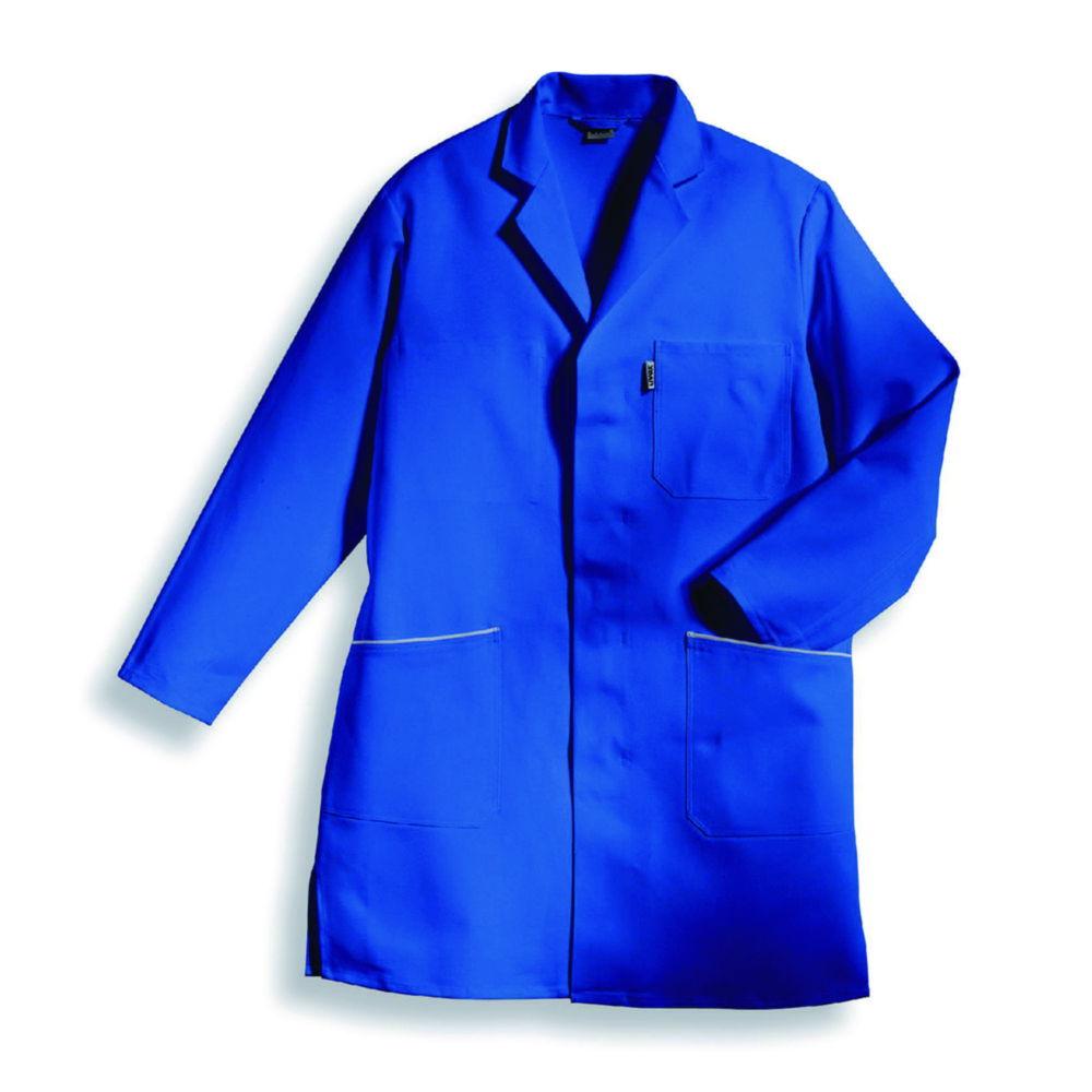 Uvex Men’s Laboratory Coat Eco, Size 48/50, Corn Blue, 100% Cotton, 1/1 Arm, Type 81105

