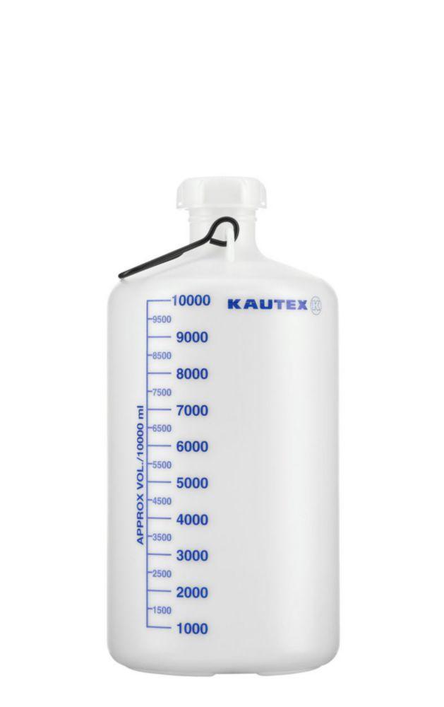 Kautex Carboy, PE-HD, 10 L, with Handle, Without Base Thread