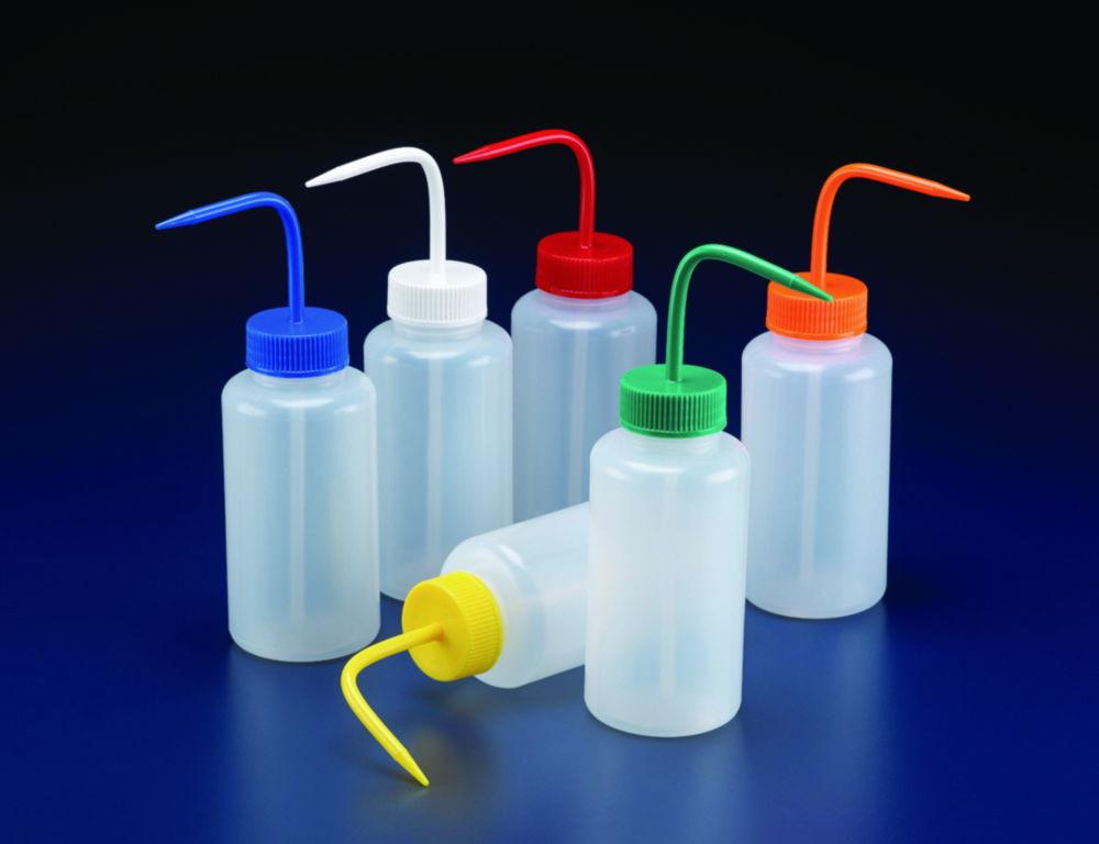 DWK 500 mL Wide Neck Wash Bottles with White Cap (Pack of 5)