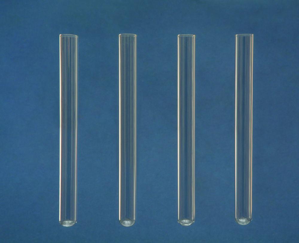 Hecht Soda Glass Test Tubes without Rim (10 x 11 x 70 mm) – Pack of 100