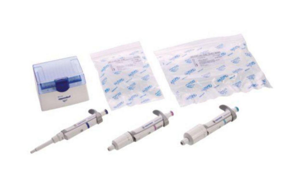 Eppendorf Research Plus G 1-Channel Pipette 100-1000 µL, 0.5-5 mL, 1-10 mL including EpT.I.P.S.-Box, Pack of 3