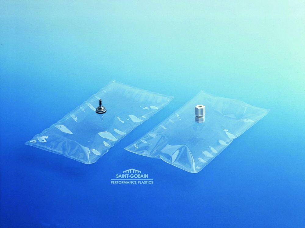 Saint-Gobain Gas Sampling Bag Chemware PVF, Fitting: On/Off, 230 x 230 mm, 1.6 L

