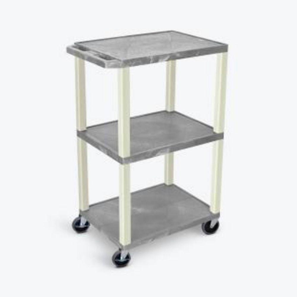 Langkavel Laboratory Trolley WTLK 42 Grau, 3 Trays, 46x61x106cm