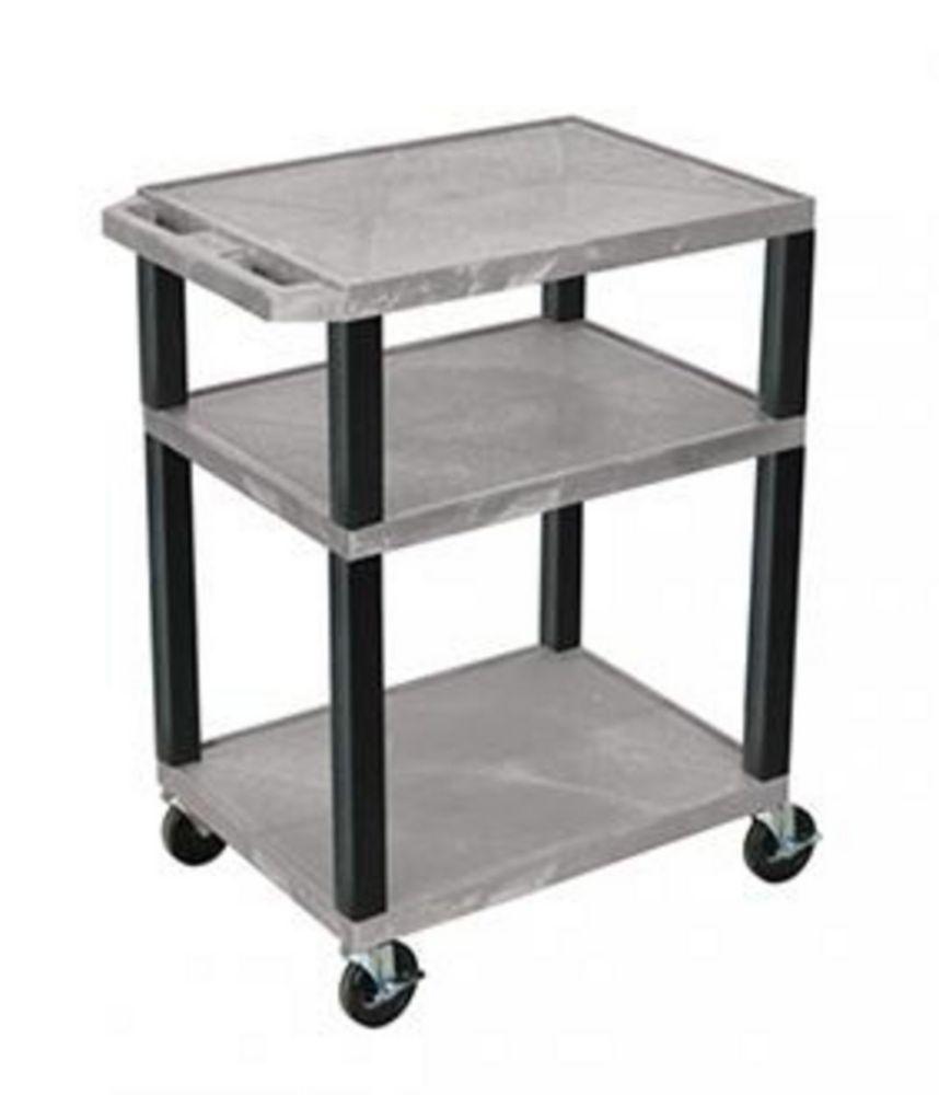 Langkavel Laboratory Trolley WTLK 26 Grey, 3 Trays, 46x61x66cm
