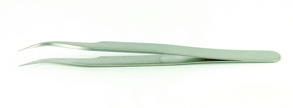 Ideal-tek Tweezers 120 mm, Stainless Steel Type 7.SA, Tips: Curved, Fine
