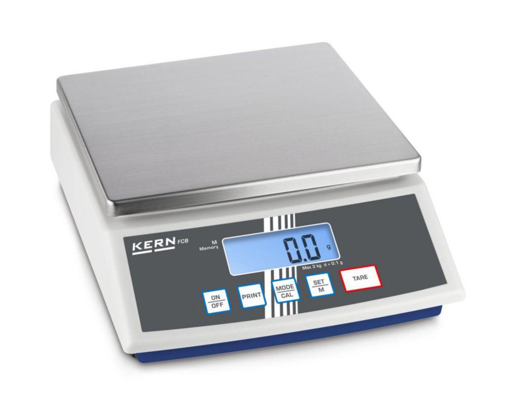 Kern Compact Balance FCB 8K0.1 8 kg / 0.1 g, Weighing Plate 252 x 228 mm, with Second Display on Reverse