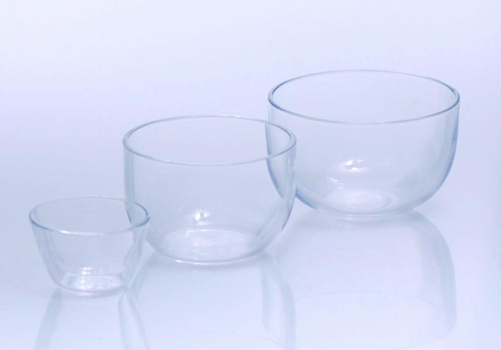 Quartz glass crucible 25 ml, 45 x 28  mm, low form