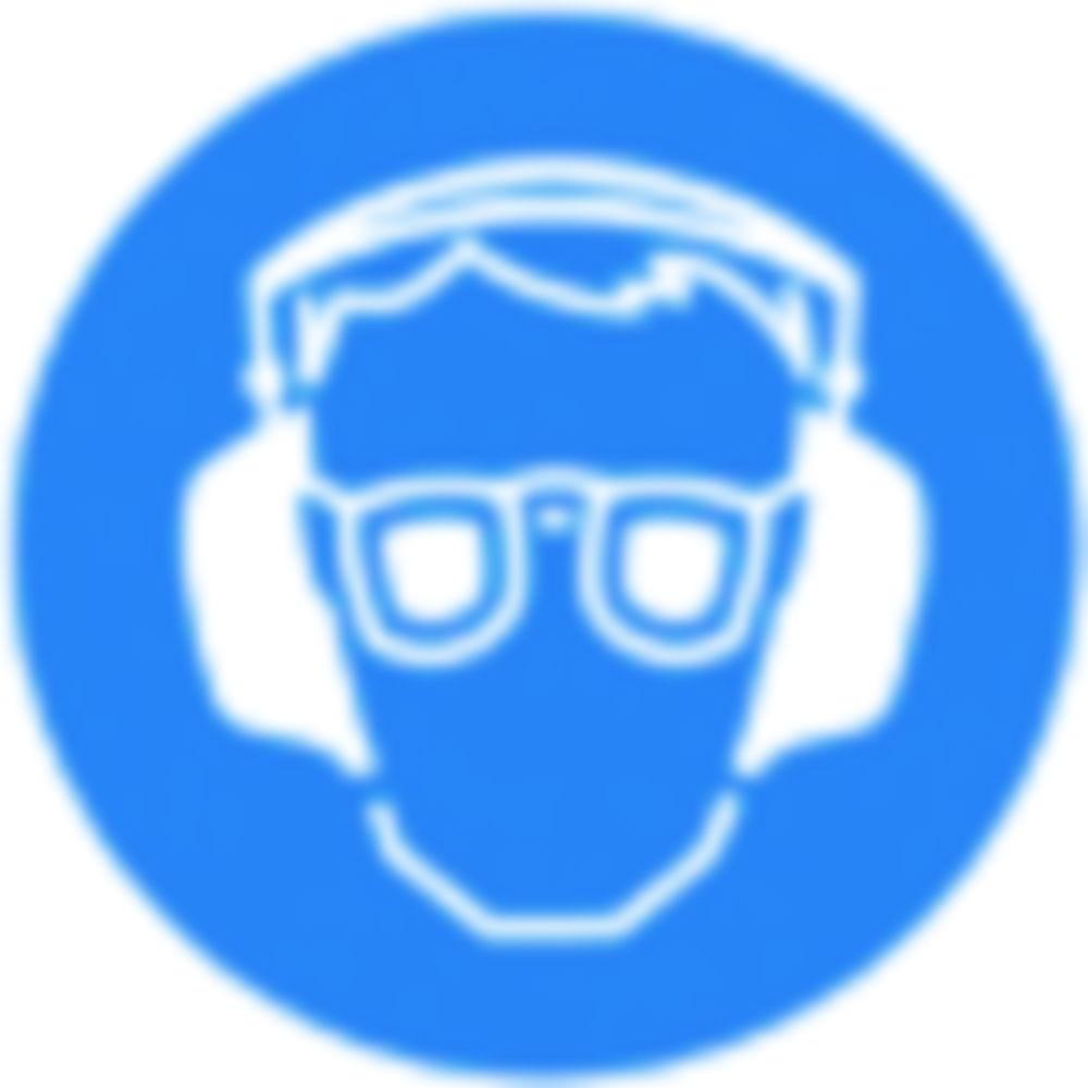 SecuBox® Midi, 23.6x22.5x12.5cm blue "eye/ear protection"