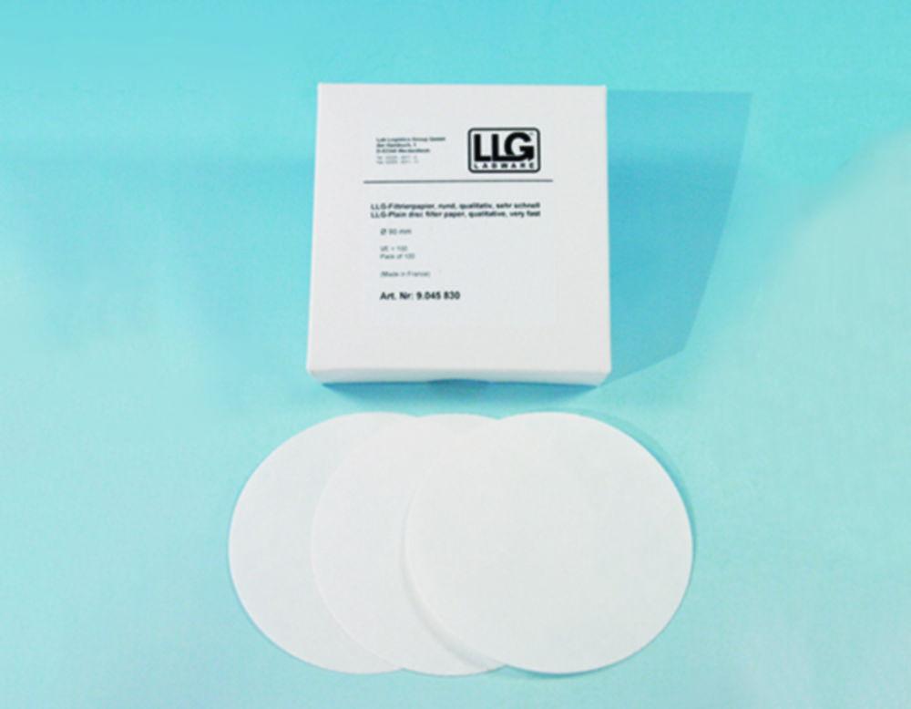 LLG Filter Circles 90mm Qualitative Fast, Pack of 100