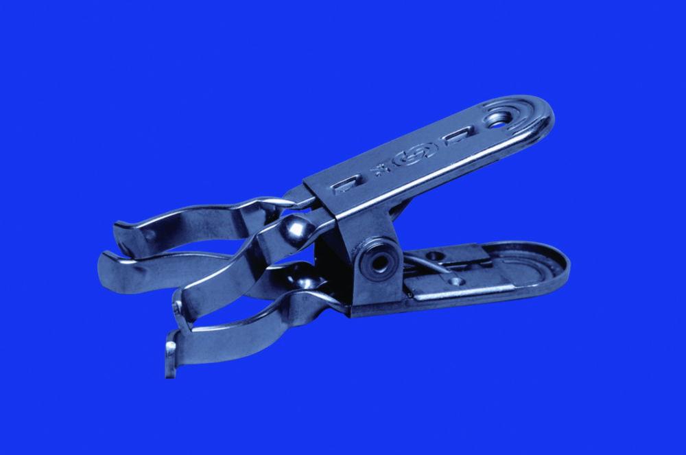 Lenz-Laborglas Forked Clamp, Chrome-Nickel Steel, with Fixing Screw for NS 29/32

