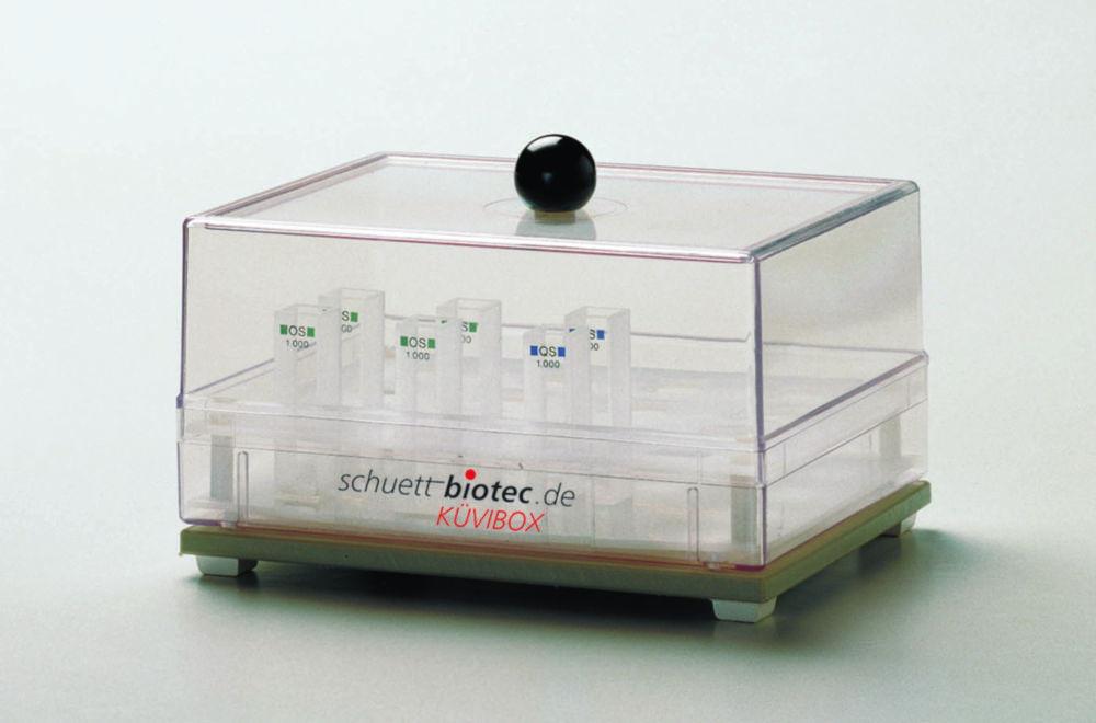Schuett-Biotec Cuvet Storage Container KÜVIBOX 2 for 4 x 20 mm and 8 x 10 mm Cuvets

