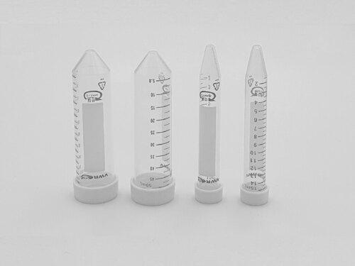 Tube Centrifuge 15ml, Screw Cap, Sterile, Flat Cap With Integral Sealing, 12500G, 50/bag