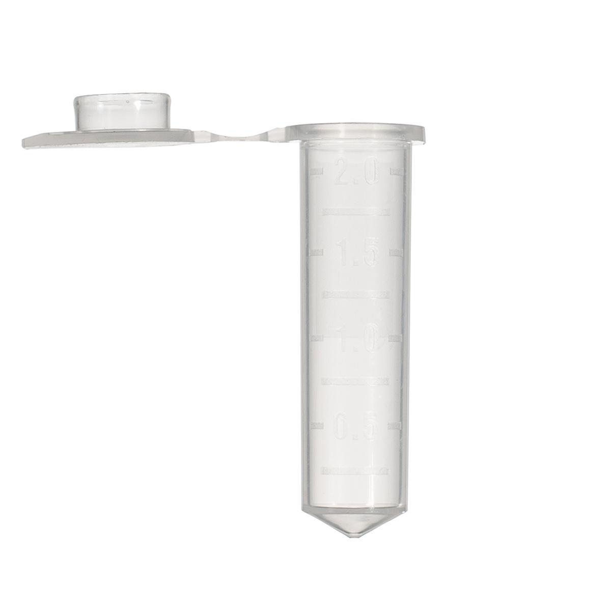 2.0ml Microcentrifuge Tube, Snaplock, Pp, Clear, 500 Tubes/Unit