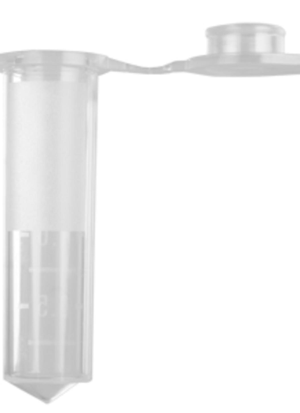 2.0ml Microcentrifuge Tube, Snaplock, Pp, Clear, Sterile, 250 Tubes/Unit