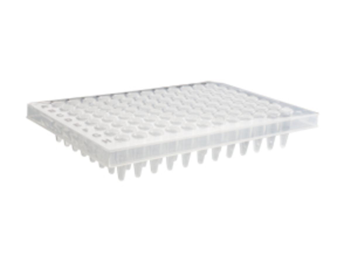 96 Well Pcr Plate, Half Skirt, Pp, Clear, 10 Pcs/Unit